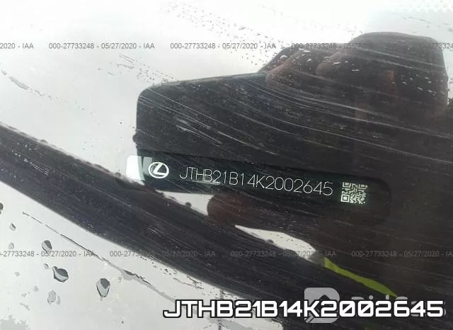 JTHB21B14K2002645 фото 10