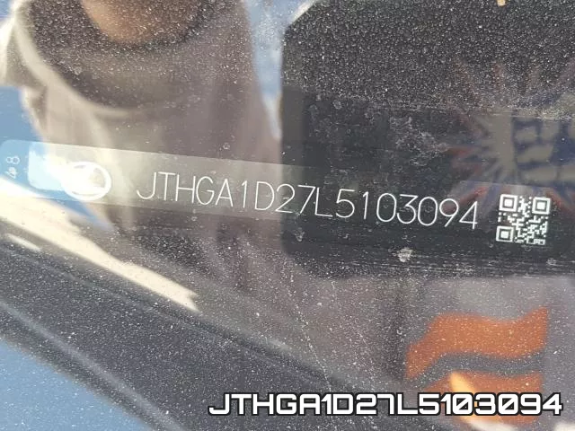 JTHGA1D27L5103094 фото 2