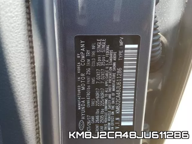 KM8J2CA48JU611286 фото 2