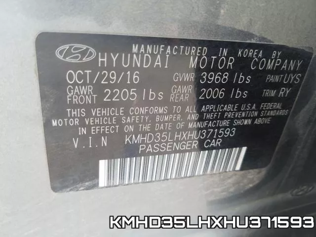 KMHD35LHXHU371593 фото 2