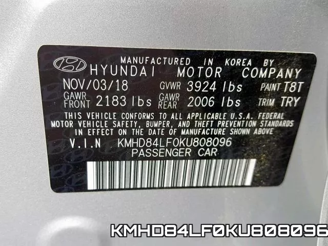 KMHD84LF0KU808096 фото 2