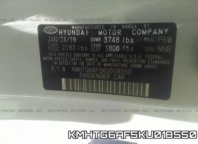 KMHTG6AF5KU018550 фото 10