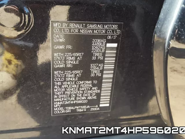 KNMAT2MT4HP596020 фото 2