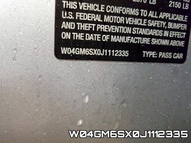 W04GM6SX0J1112335 фото 2