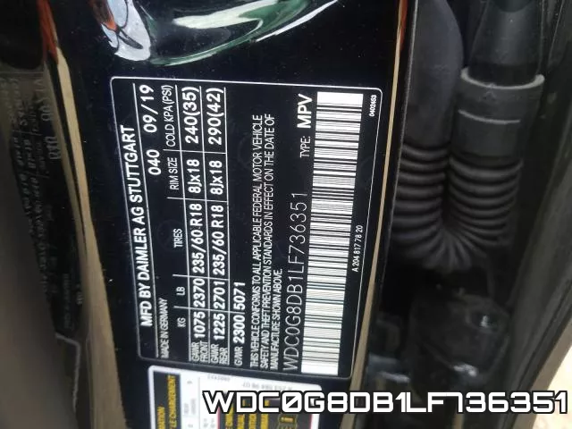 WDC0G8DB1LF736351 фото 2
