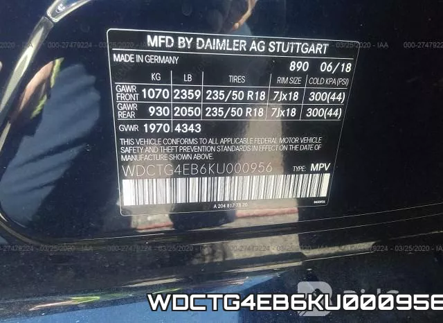 WDCTG4EB6KU000956 фото 10