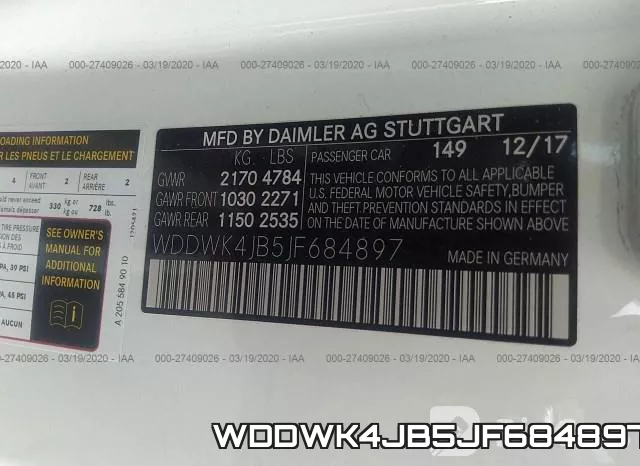 WDDWK4JB5JF684897 фото 10