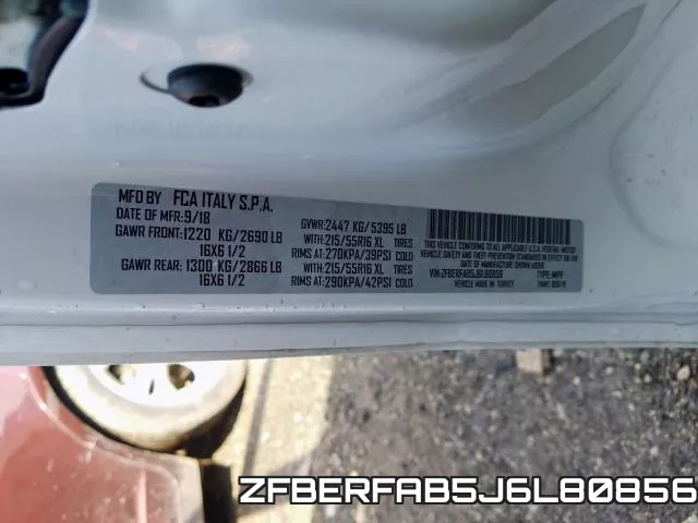 ZFBERFAB5J6L80856 фото 2