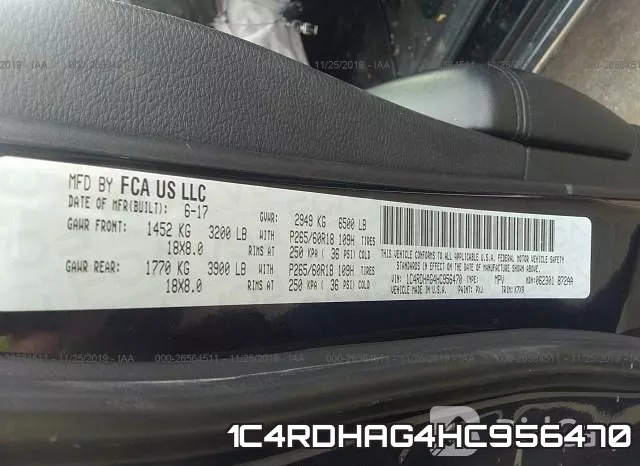 1C4RDHAG4HC956470 фото 10