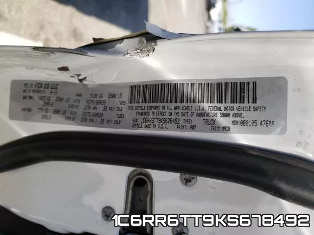 1C6RR6TT9KS678492 фото 2