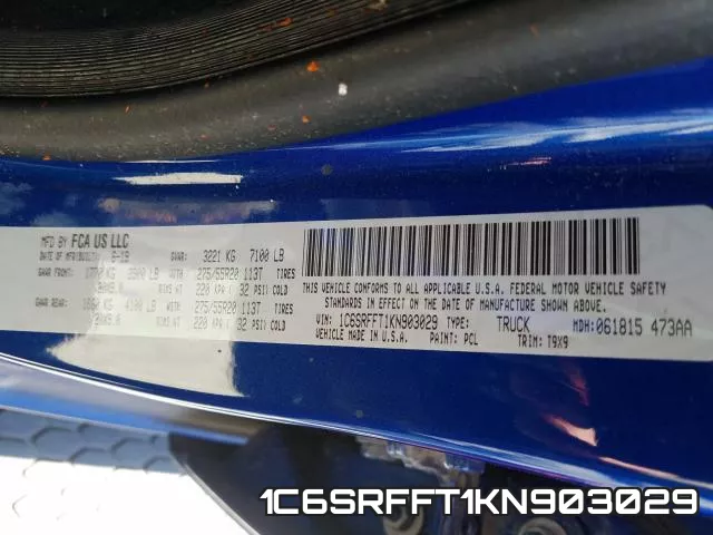 1C6SRFFT1KN903029 фото 2
