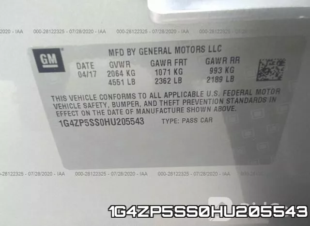 1G4ZP5SS0HU205543 фото 10