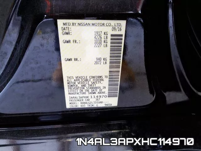 1N4AL3APXHC114970 фото 2