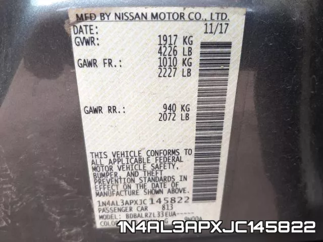 1N4AL3APXJC145822 фото 2