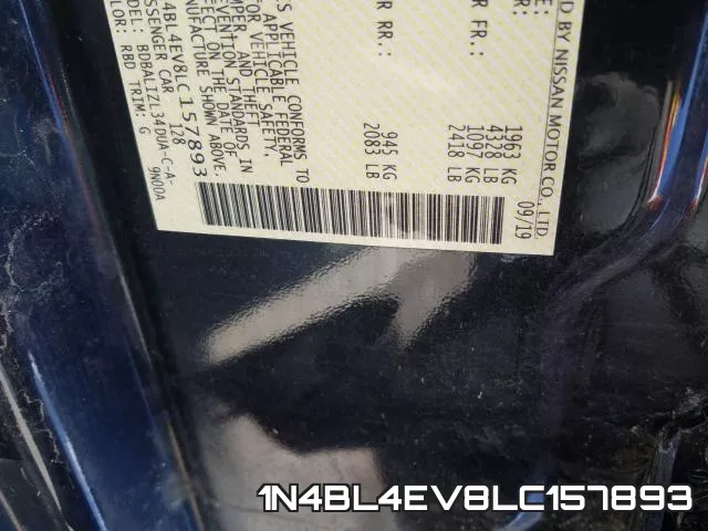 1N4BL4EV8LC157893 фото 2