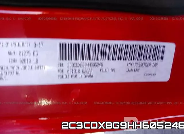 2C3CDXBG9HH605246 фото 10