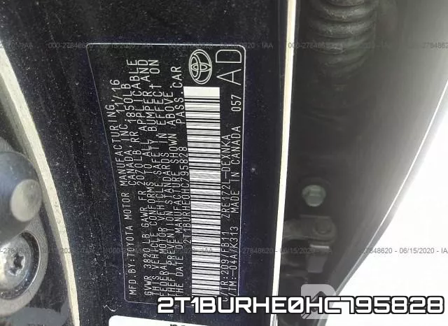 2T1BURHE0HC795828 фото 10