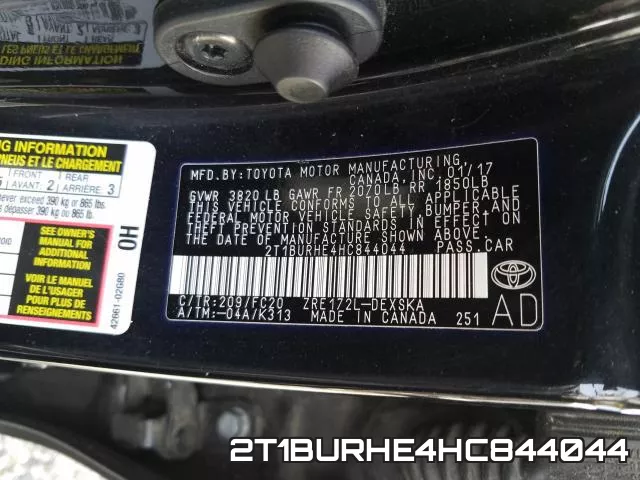 2T1BURHE4HC844044 фото 2