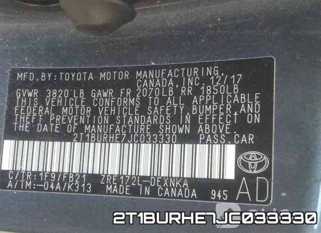 2T1BURHE7JC033330 фото 10