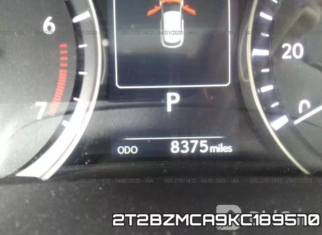 2T2BZMCA9KC189570 фото 8