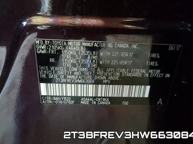 2T3BFREV3HW663084 фото 2