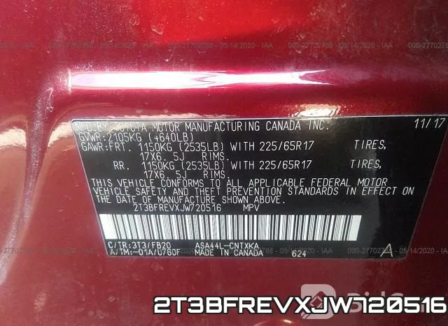 2T3BFREVXJW720516 фото 10