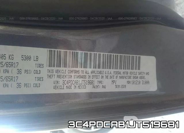 3C4PDCAB1JT519681 фото 10