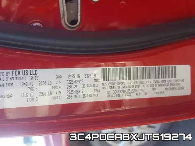 3C4PDCABXJT519274 фото 2