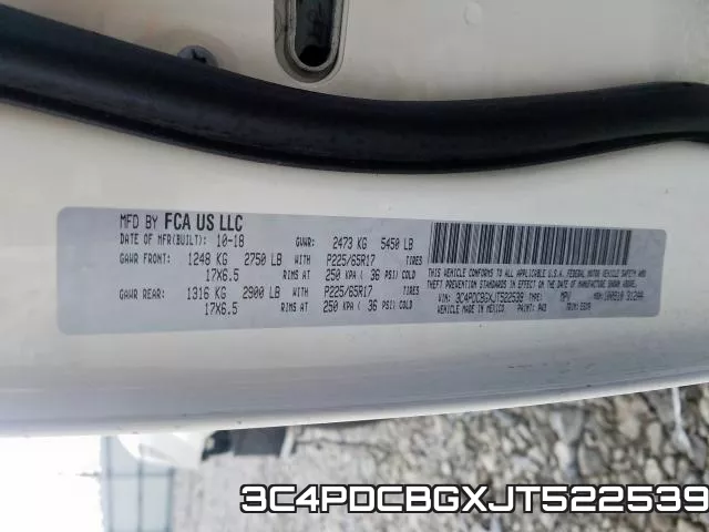 3C4PDCBGXJT522539 фото 2