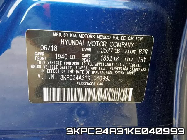 3KPC24A31KE040993 фото 2
