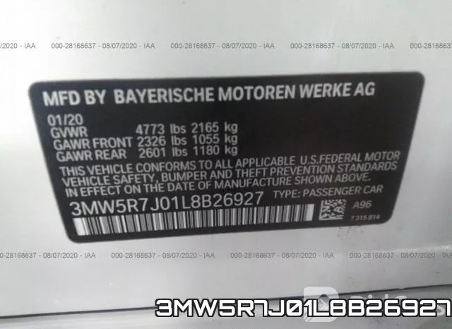 3MW5R7J01L8B26927 фото 10