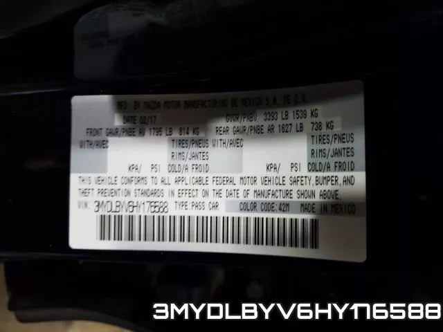 3MYDLBYV6HY176588 фото 2