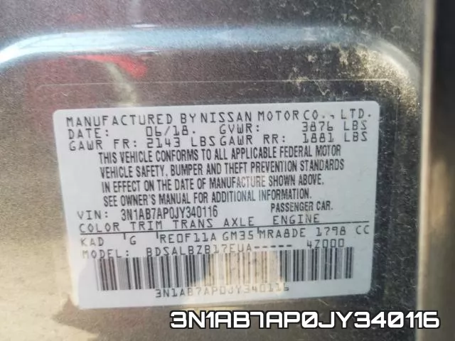 3N1AB7AP0JY340116 фото 2