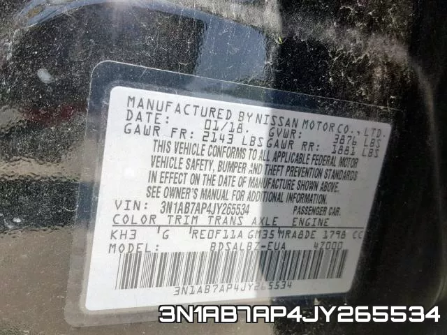 3N1AB7AP4JY265534 фото 2