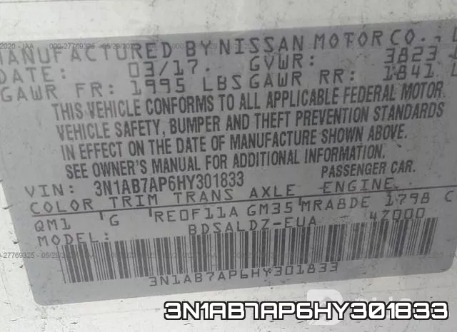 3N1AB7AP6HY301833 фото 10