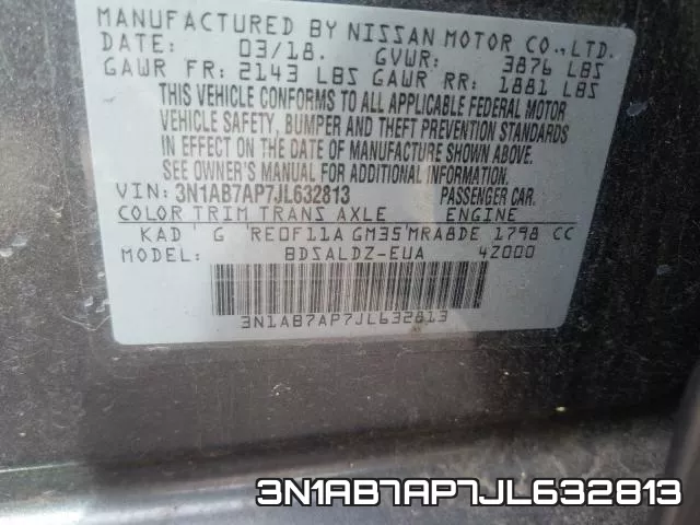 3N1AB7AP7JL632813 фото 2