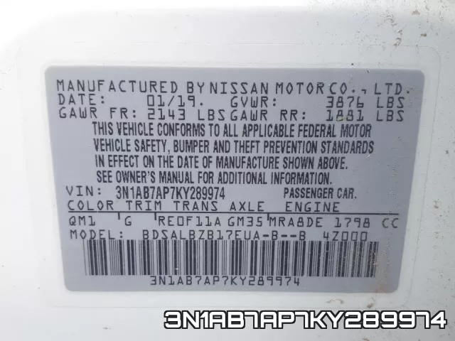 3N1AB7AP7KY289974 фото 2