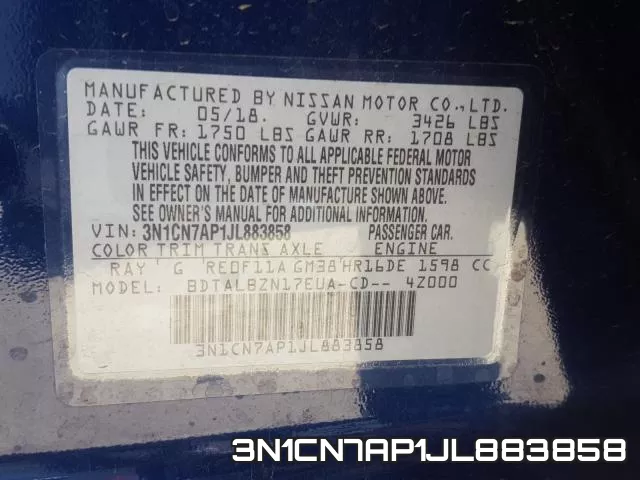 3N1CN7AP1JL883858 фото 2