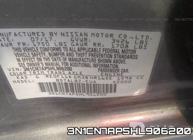 3N1CN7AP5HL906200 фото 10