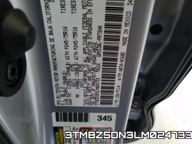 3TMBZ5DN3LM024733 фото 2