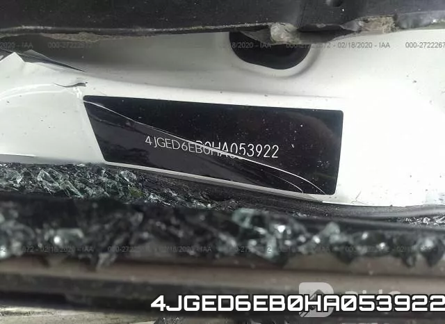 4JGED6EB0HA053922 фото 10