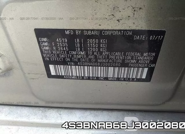 4S3BNAB68J3002080 фото 10