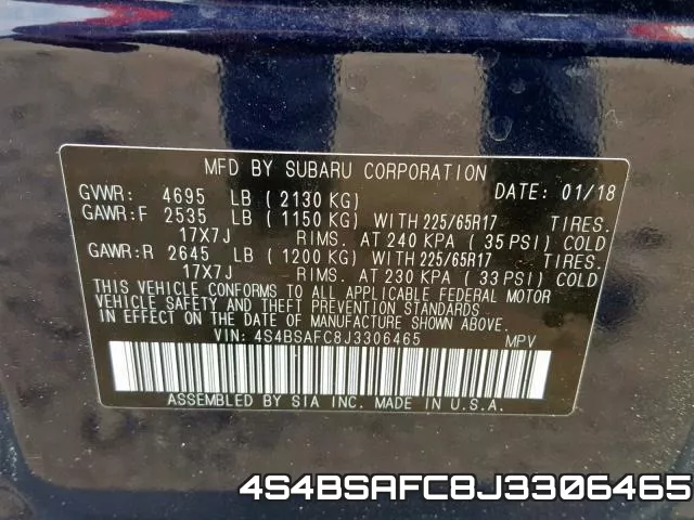 4S4BSAFC8J3306465 фото 2