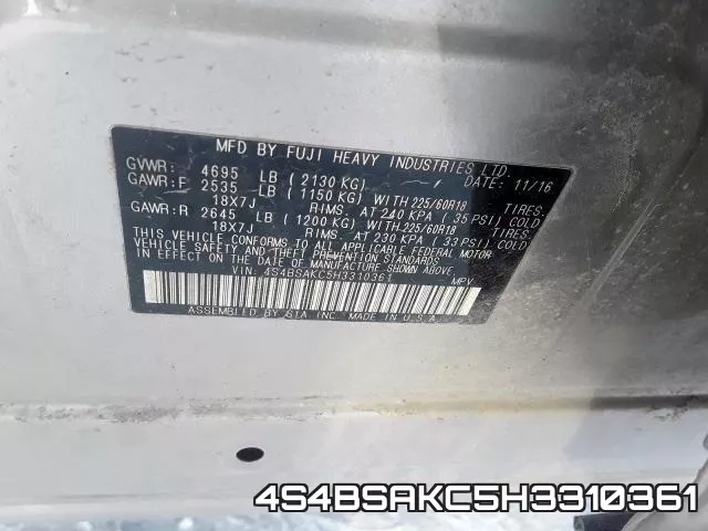 4S4BSAKC5H3310361 фото 2