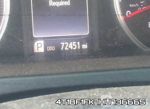 4T1BF1FK7HU736665 фото 8
