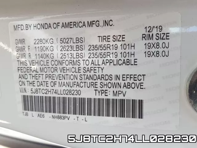 5J8TC2H74LL028230 фото 2
