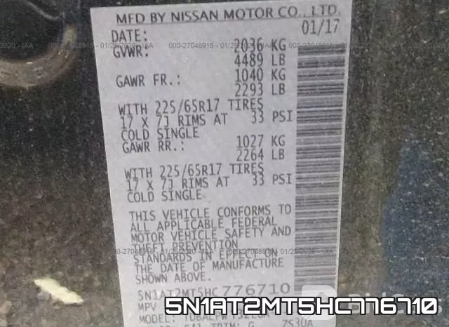 5N1AT2MT5HC776710 фото 10