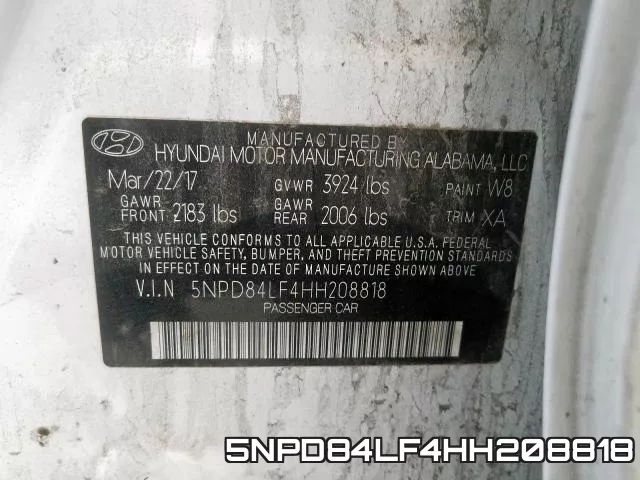 5NPD84LF4HH208818 фото 2