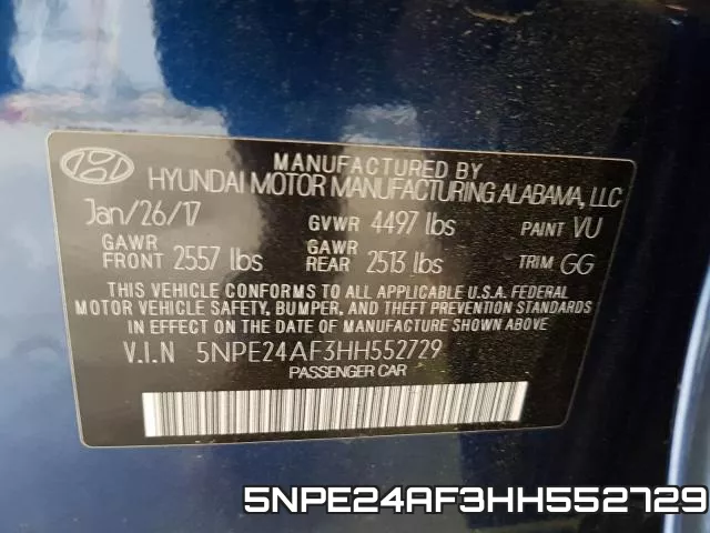 5NPE24AF3HH552729 фото 2
