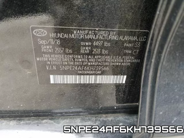 5NPE24AF6KH739566 фото 2